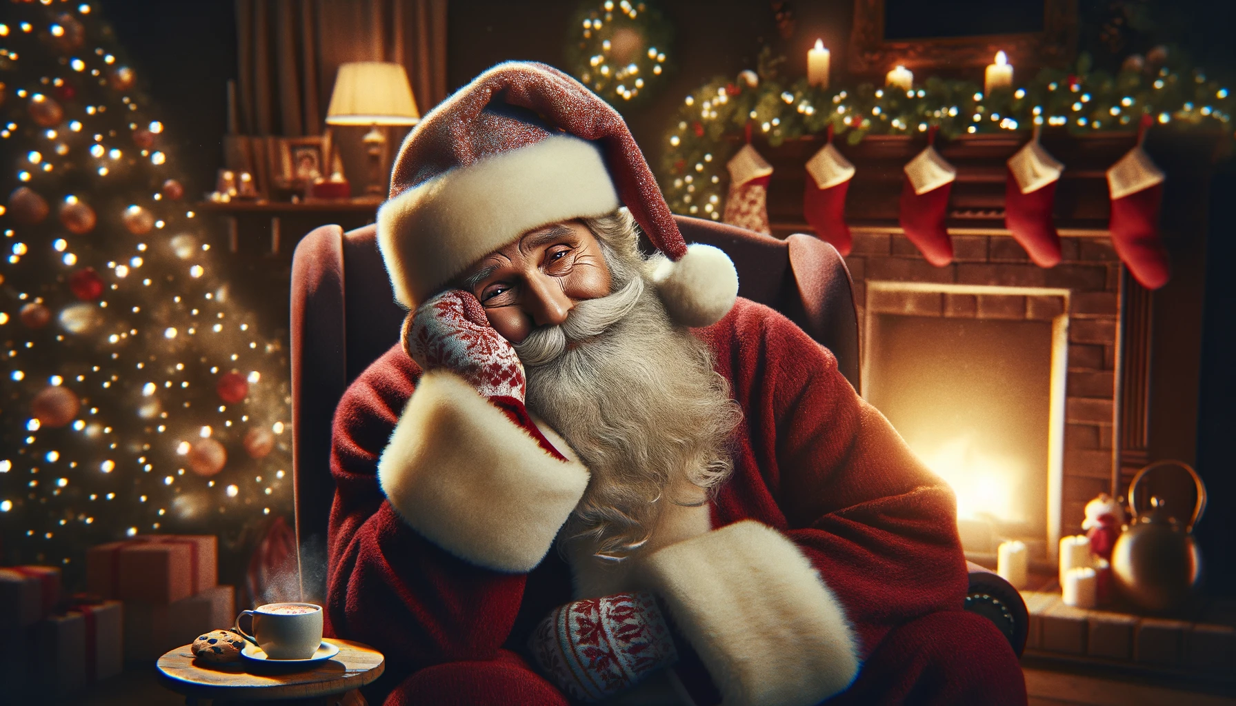 Песней про Деда Мороза в запое развлекают посетителей новогоднего городка на Драмтеатре
