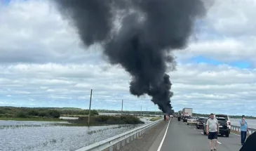 На озере Гасси четыре человека погибли в ДТП с возгоранием автомобиля