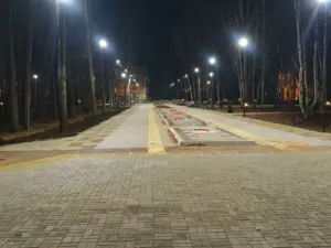 В Парке Строитель протестировали новое освещение