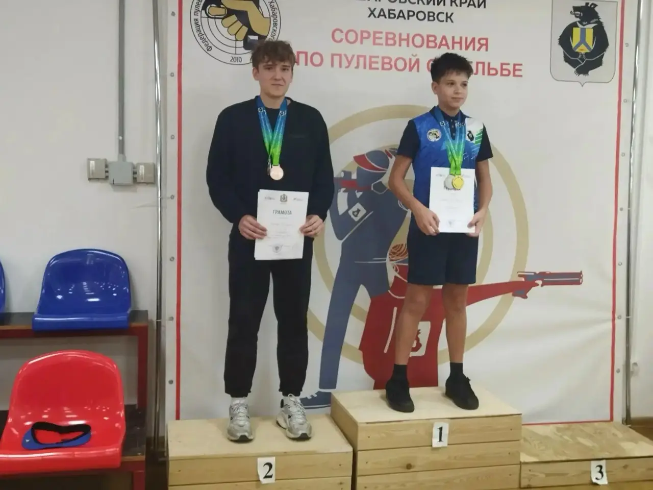 Юные комсомольские стрелки привезли медали с краевого первенства
