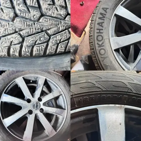 Продам комплект зимних колес на литье Yokohama (R15)