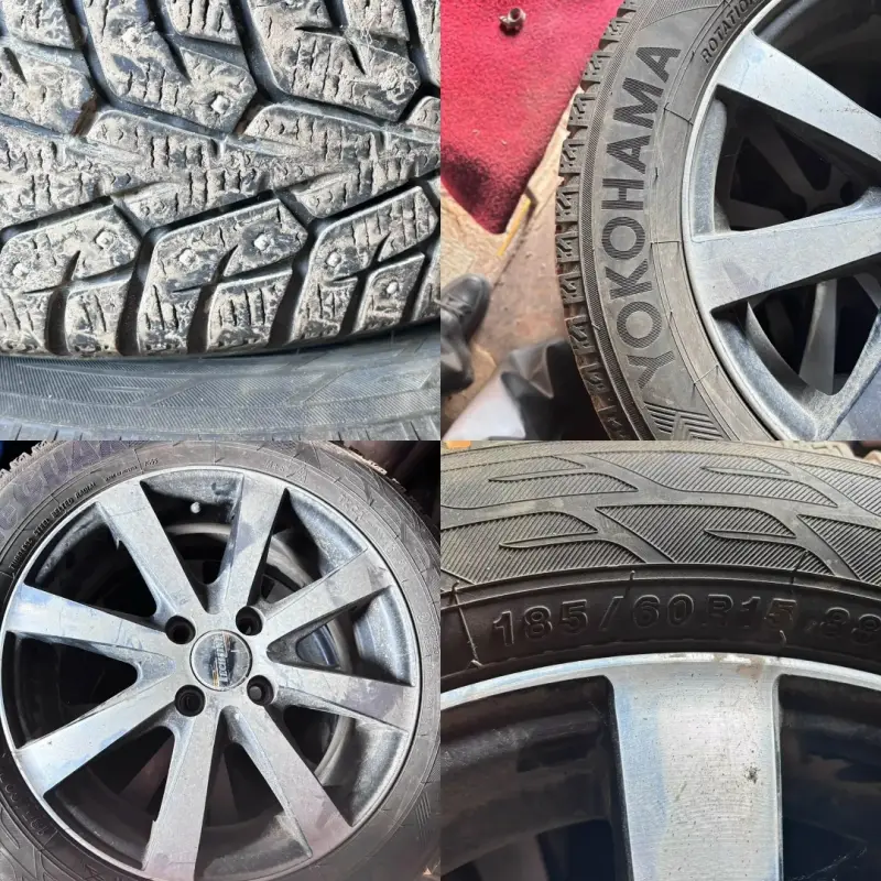Продам комплект зимних колес на литье Yokohama (R15)